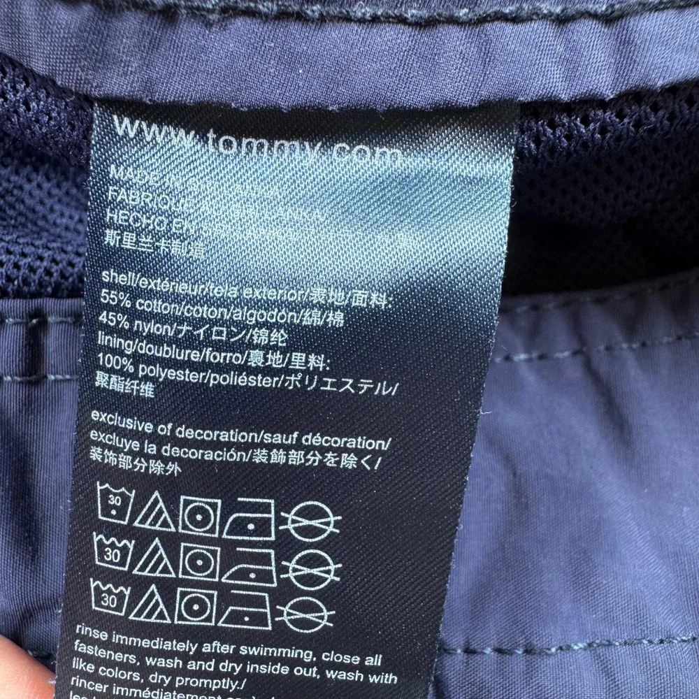 Tommy‎ Hilfiger Mens Lined Swim Trunks Board Shorts Blue/Purple XXL Drawstring